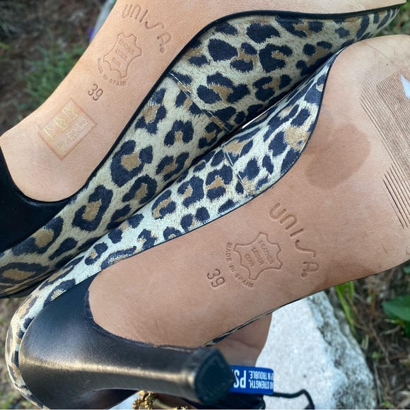 Unisa Leopard Print Heels 39 Pumps - Picture 5 of 6